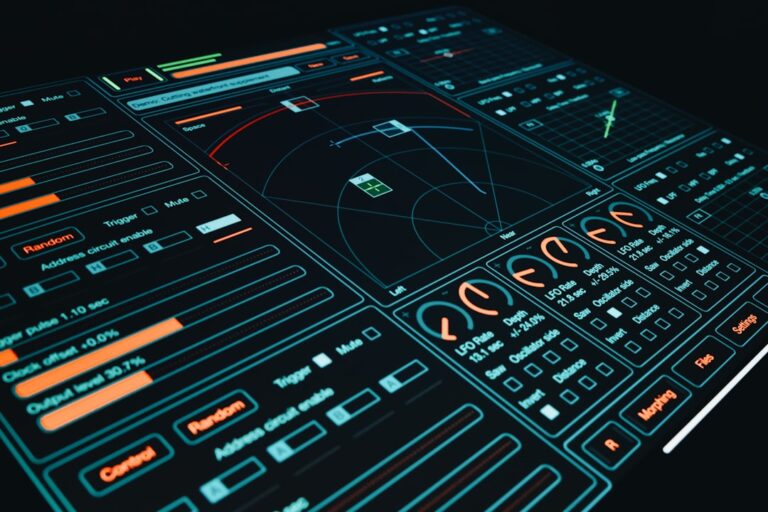 Futuristic AI control panel representing Google AI Overviews technology